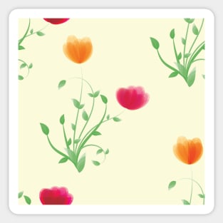 seamless floral pattern Sticker